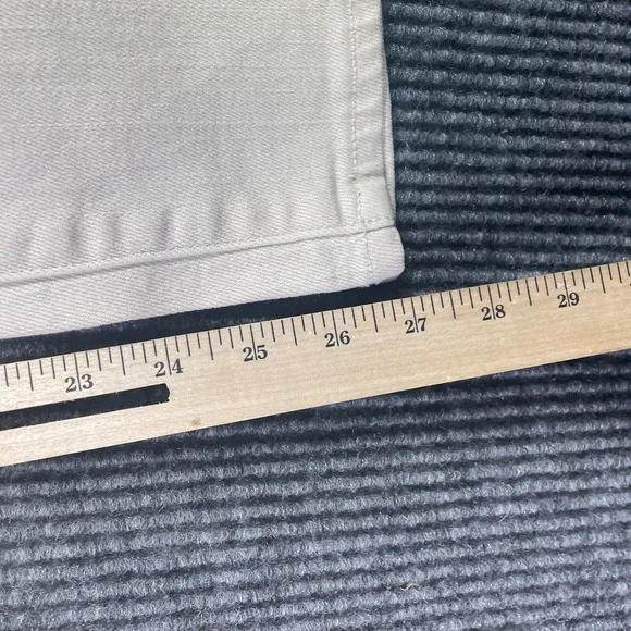 J Crew Jeans Womens 29 White Denim Skinny‎ Zipped Pockets Stretch Mid Rise 32x27 - Picture 10 of 15